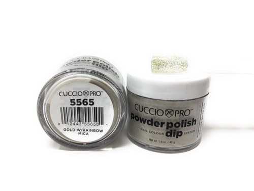 5565 Gold Glitter W/Rainbow Mica