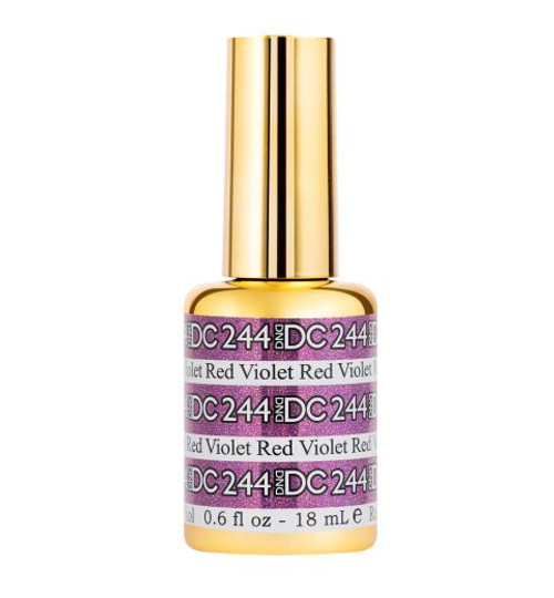 DND DC SOAK OFF GEL MERMAID | Red Violet 244