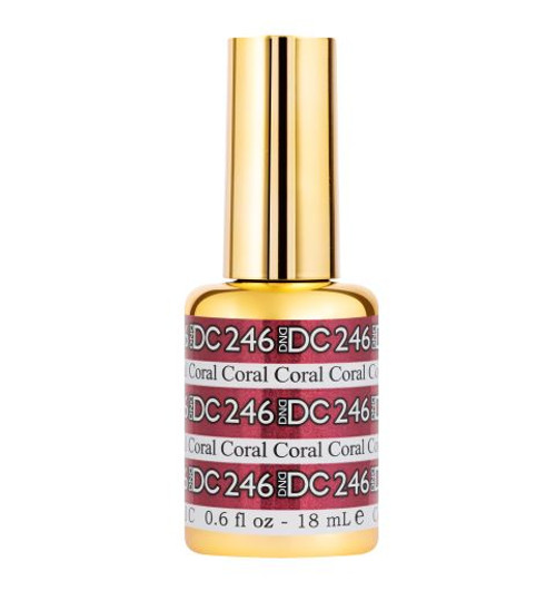 DND DC SOAK OFF GEL MERMAID | Coral 246