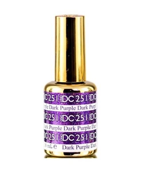 DND DC SOAK OFF GEL MERMAID | Dark Purple 251